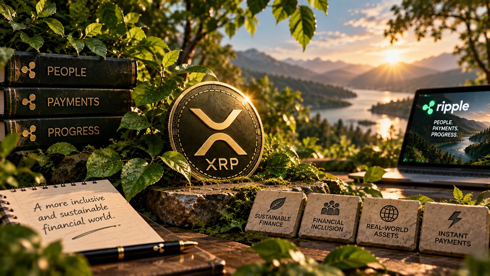 Illustration éditoriale pour : Pourquoi XRP Radar existe — et ce que XRP peut réellement apporter